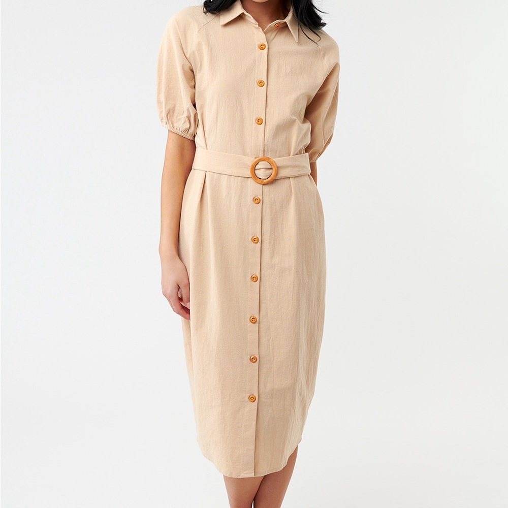 Sweet Salt button down belt dress